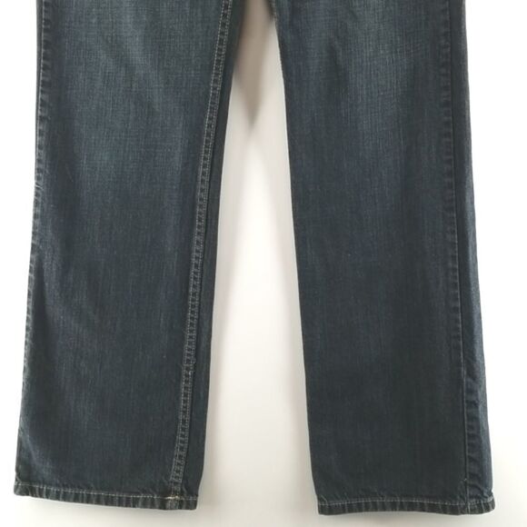 Warehouse One Jeans Men's Size 34/34 Black Washed Relaxed Straight Leg Denim - Picture 3 of 9